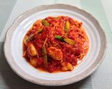 ささみとアスパラのトマトパスタ作り方6写真