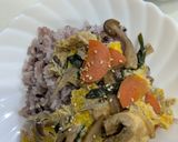 牛蒡人参等の入ったたっぷり野菜の卵丼ぶり作り方4写真