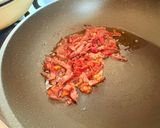 ピザ用チーズdeオクラとトマト🍅カルボナーラ風🎵作り方5写真