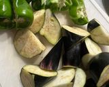 さっぱり☆鶏肉と茄子とピーマンの煮浸し作り方1写真