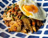 秋の味覚でガパオライス作り方6写真