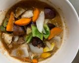 肉無豆腐さっぱり梅味噌レモン味野菜炒め作り方14写真