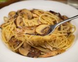 焼き秋刀魚とマッシュルームの絶品パスタ作り方10写真