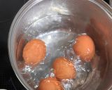 半熟煮卵(漬け汁節約)作り方1写真