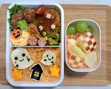 ハロウィンお弁当☆チーズでオバケ作り方5写真