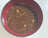 鶏ひき肉としめじのオイスターあんかけ作り方4写真