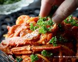 渡り蟹のトマトクリームパスタ♬作り方11写真