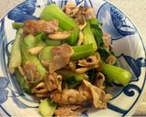 豚バラ肉とチンゲン菜のオイスター炒め作り方7写真