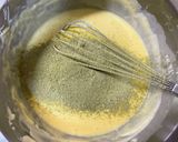 抹茶小豆バスクチーズケーキ♡作り方7写真