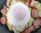 ソーセージ卵千切りキャベツ丼！簡単ランチ！夕飯も作り方7写真