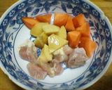 レンチン！水蓮菜と鶏の台湾風炒め煮作り方2写真