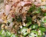 簡単　ひきわり納豆おくら丼作り方7写真