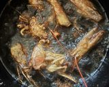 海老の殻の唐揚げ😋作り方4写真