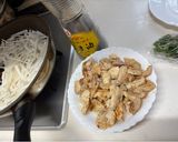 大根、大葉、鶏胸肉のさっぱりごま油炒め作り方2写真