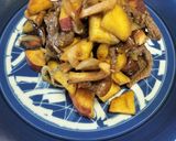 牛肉と秋野菜の醤油炒め🐮🍠🍄‍🟫作り方14写真