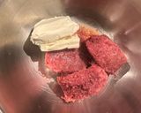 コンビーフとクリチのわさびリエット☘️作り方2写真