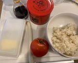 簡単 トマトチャーハン作り方1写真