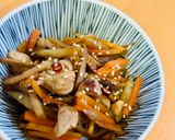 甘辛鶏ごぼうきんぴら。混ぜご飯に♡生姜はマスト！作り方4写真
