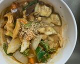 肉無チクワ洋風クリーミーキムチ味野菜炒め作り方18写真