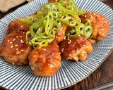 『豚こま肉あったら』照り照り豚肉団子作り方7写真