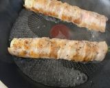 ちくわの豚バラ巻き作り方4写真