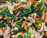 豚肉とほうれん草の炒めもの作り方8写真