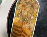 レンジ簡単中華風梅ウスター照味炒飯弁当作り方15写真