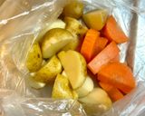 温野菜のトリュフ塩ソテー作り方1写真