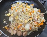 朝から元気を作る為のガッツリ炒飯！作り方5写真