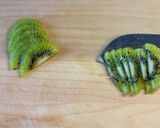 キウイ🥝をカットして綺麗に並べる作り方5写真