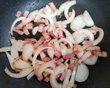 簡単昼食今夜の夕飯！夏のベーコンのパスタ作り方5写真