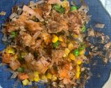 レンジ簡単中華風ロコモコ味オムライス弁当作り方4写真