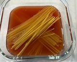 【レンジで簡単】きのことベーコンのトマトパスタ作り方2写真