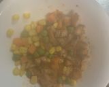 レンジ簡単クリーミービビンバ味炒飯弁当作り方4写真