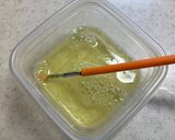 えのき、カニかま、卵白の中華スープ作り方5写真