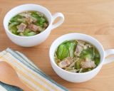 食物繊維◎きのことレタスのぬくもりスープ作り方5写真