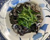 剣先イカのイカスミ大葉 焼きそば作り方10写真