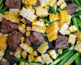 暑い日の夕飯!牛肉アスパラコーンステーキ作り方14写真