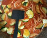アサリとズッキーニのトマトクリームパスタ作り方4写真