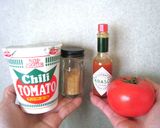 カップヌードルチリトマトで作るスープ作り方1写真