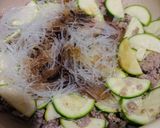 ズッキーニとひき肉の春雨炒め作り方4写真