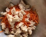 にんじんとサラダチキンの冷製パスタ作り方4写真