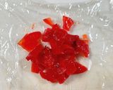 福神漬入り玉子焼き作り方1写真
