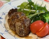 簡単‼︎ライ麦パンでハンバーグ作り方4写真