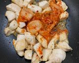 簡単！鷄ムネ肉のキムチ炒め作り方3写真