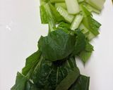 小松菜の塩昆布和え作り方1写真