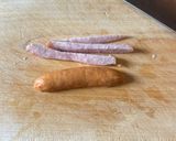 あんかけスパゲティのソーセージの切り方作り方1写真