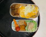 レンジクリームハヤシ味オムライス弁当作り方17写真
