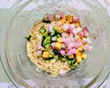 簡単！七夕メニューちらし寿司風冷製パスタ作り方5写真