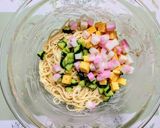 簡単夏の夕飯！七夕ちらし寿司風冷製パスタ作り方5写真
